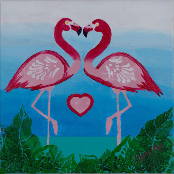 Flamingo Hearts